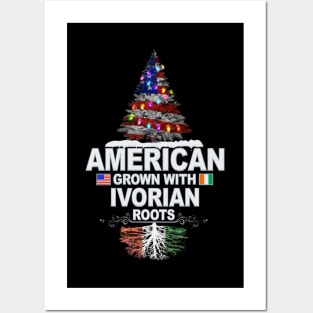 Christmas Tree  American Grown With Ivorian Roots - Gift for Ivorian From Ivory Coast Posters and Art